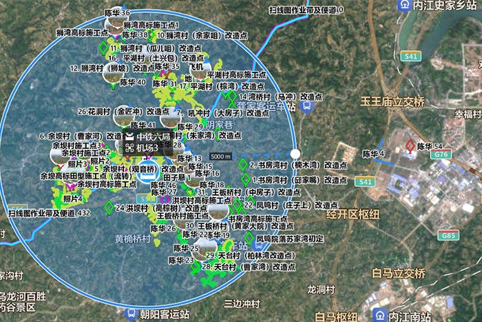 四川内江市甜城乡高标准农田施工建设